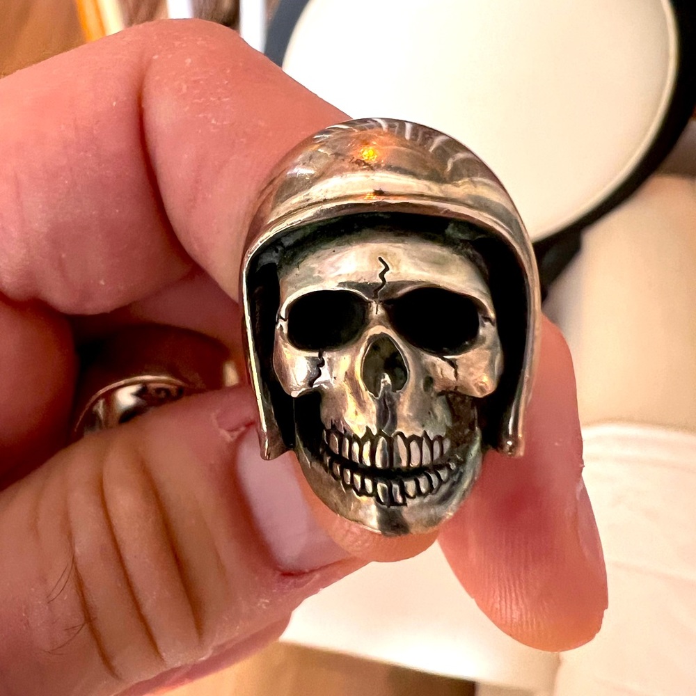 SOLD The Great Frog Biker Ring. Size 9. Buyer to resize if required.